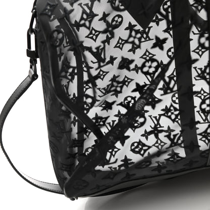 Louis Vuitton Monogram See Through Keepall Bandouliere 50 Black 12 of 14