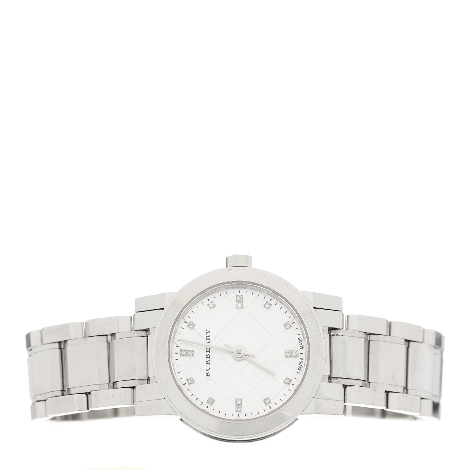 Burberry Stainless Steel Diamond 27mm Heritage Quartz Watch BU9213 2 of 4