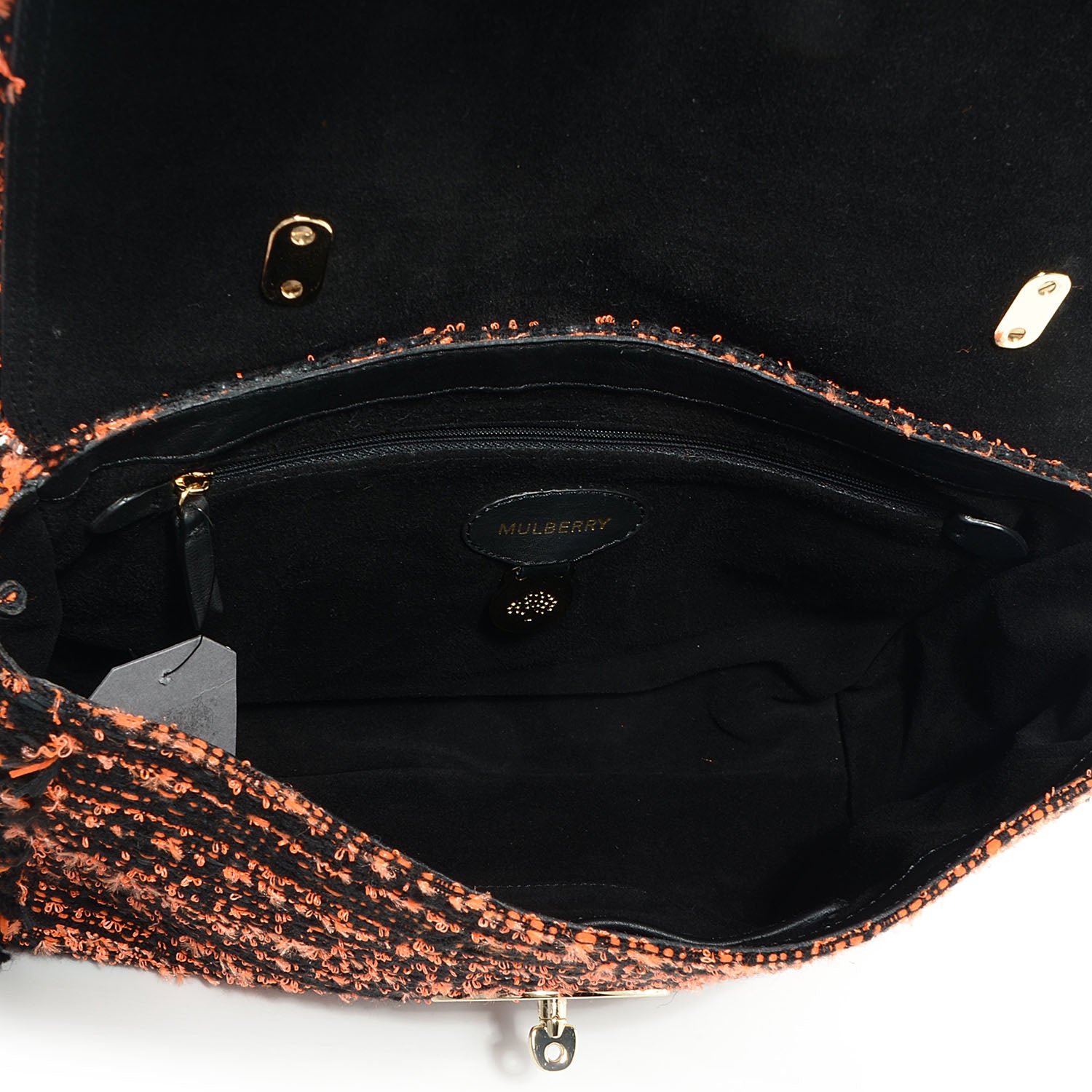 Mulberry Exotic Tweed Large Lily Plus Chain Flame 5 of 9