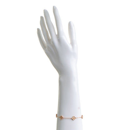 Van Cleef & Arpels 18K Rose Gold 6 Motifs Sweet Alhambra Bracelet 2 of 6