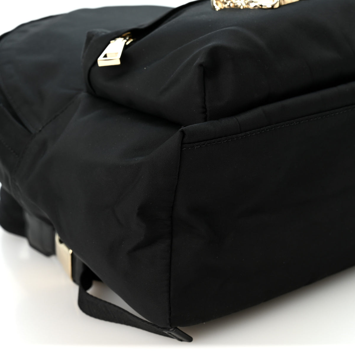 Versace Nylon Mini Palazzo Backpack Black 9 of 10