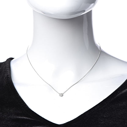 Tiffany Platinum Diamond Small Soleste Pendant Necklace 2 of 7