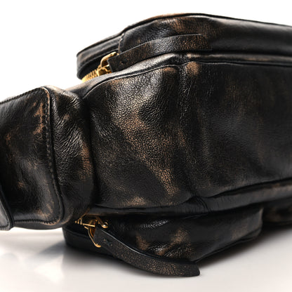 Miu Miu Distressed Nappa Pocket Bag Sand Coffee 8 of 9