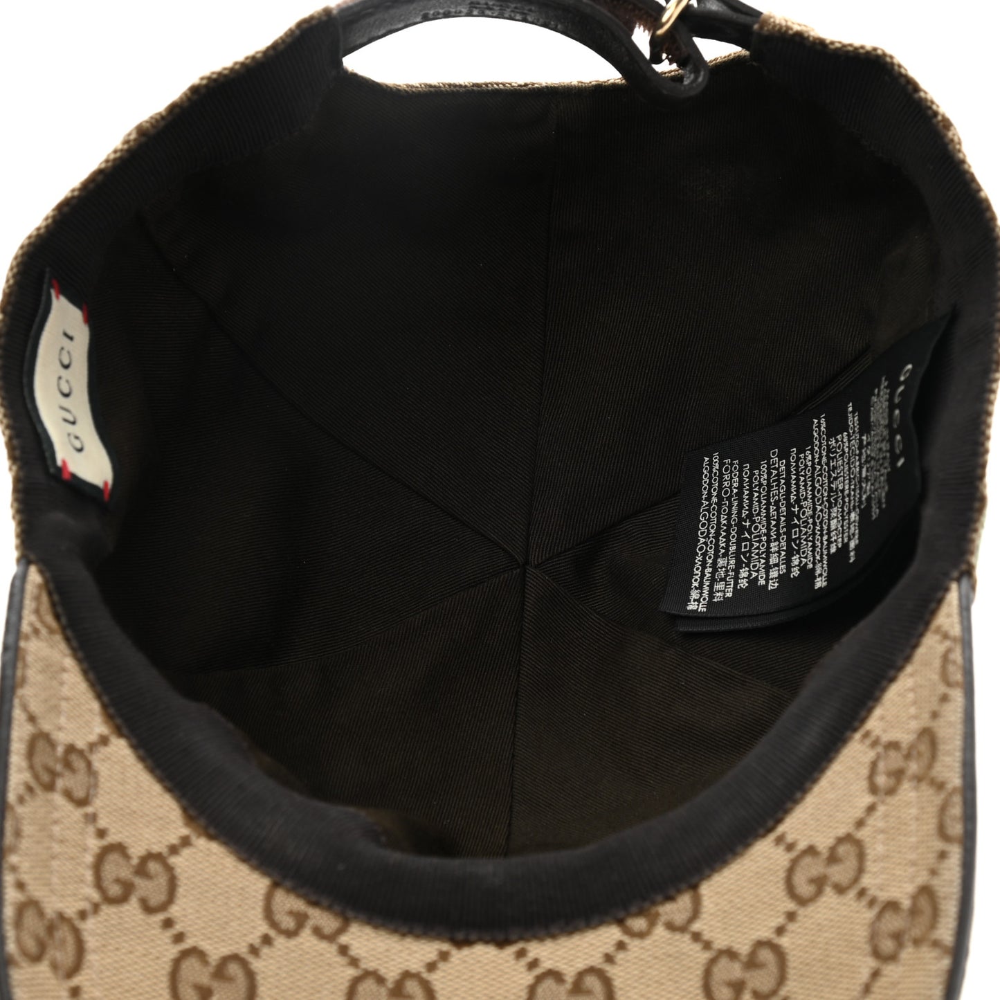Monogram Web Baseball Hat M Beige Cocoa