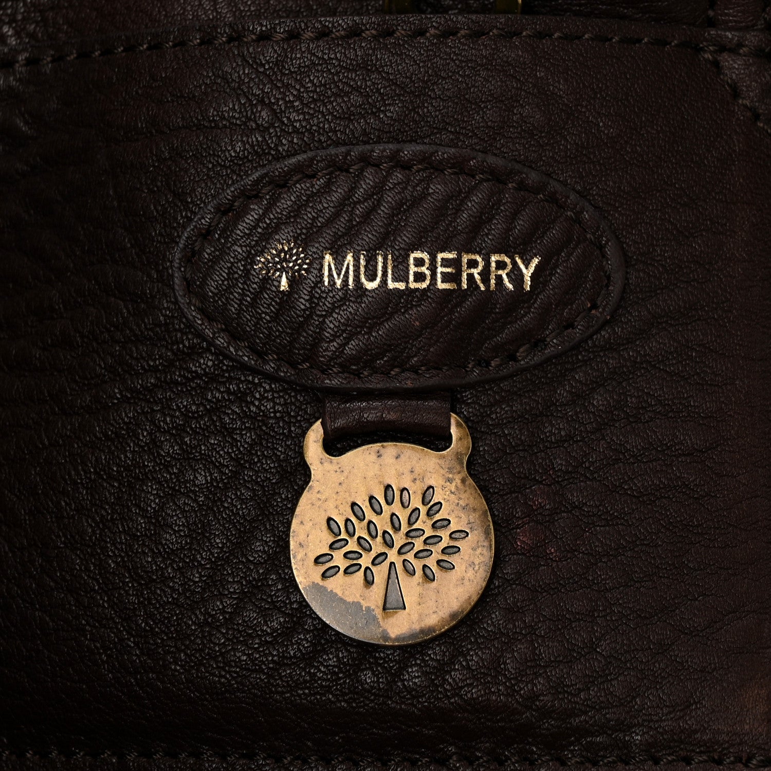 Mulberry Classic Grain Calfskin Bayswater Chocolate 6 of 20