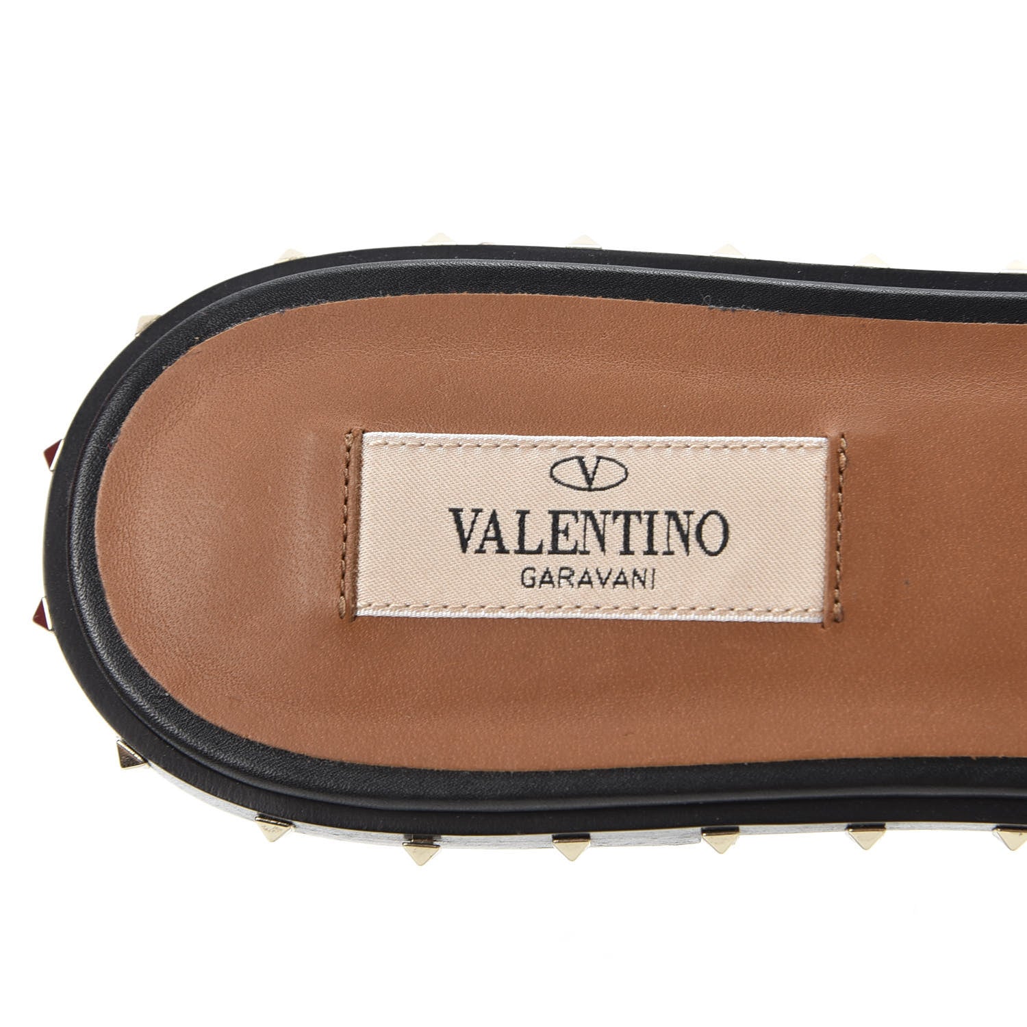 Valentino Garavani Nappa Soul Rockstud Flat Slide Sandals 40 Black 7 of 10