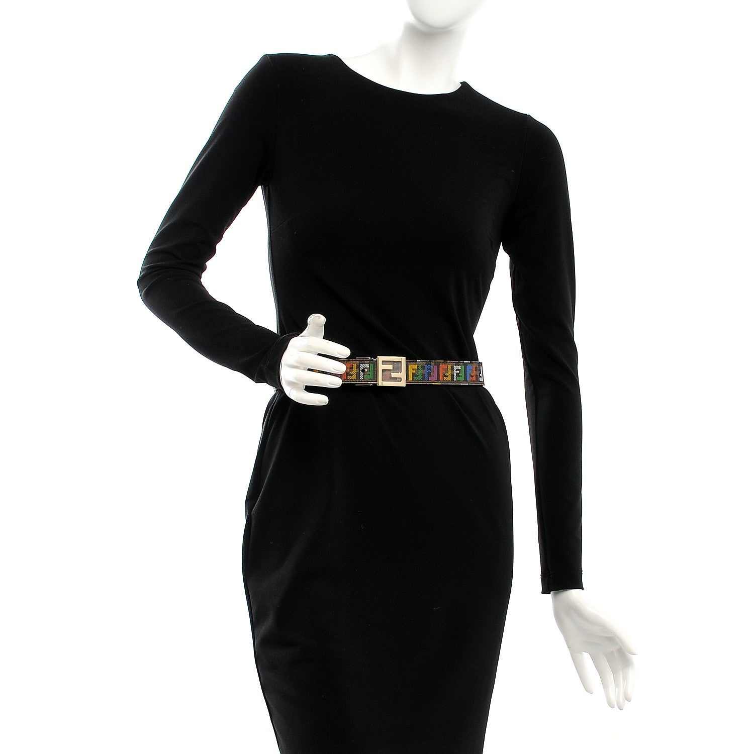 Fendi Zucchino Spalmati FF Multicolor Reversible Belt Red Multicolor 2 of 6