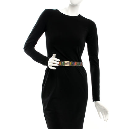 Fendi Zucchino Spalmati FF Multicolor Reversible Belt Red Multicolor 2 of 6