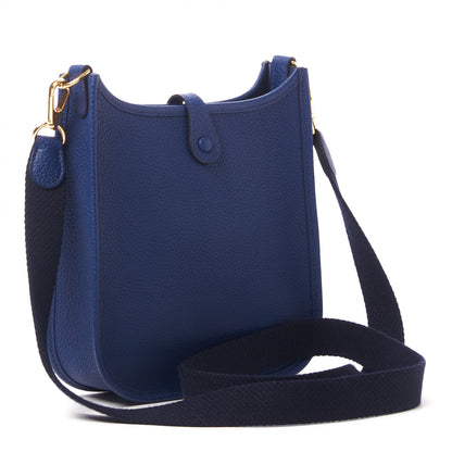 Hermes Taurillon Maurice Amazone Evelyne TPM Bleu Saphir Blue Indigo 2 of 8
