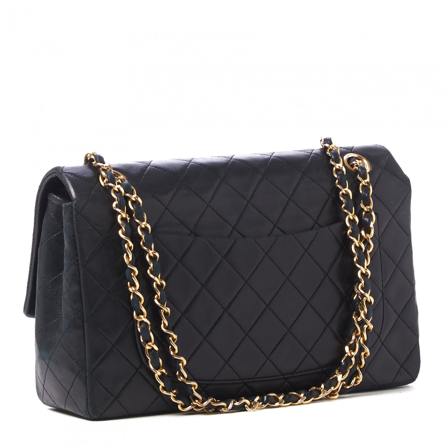 Chanel Lambskin Quilted Medium Single Flap Black 3 of 10