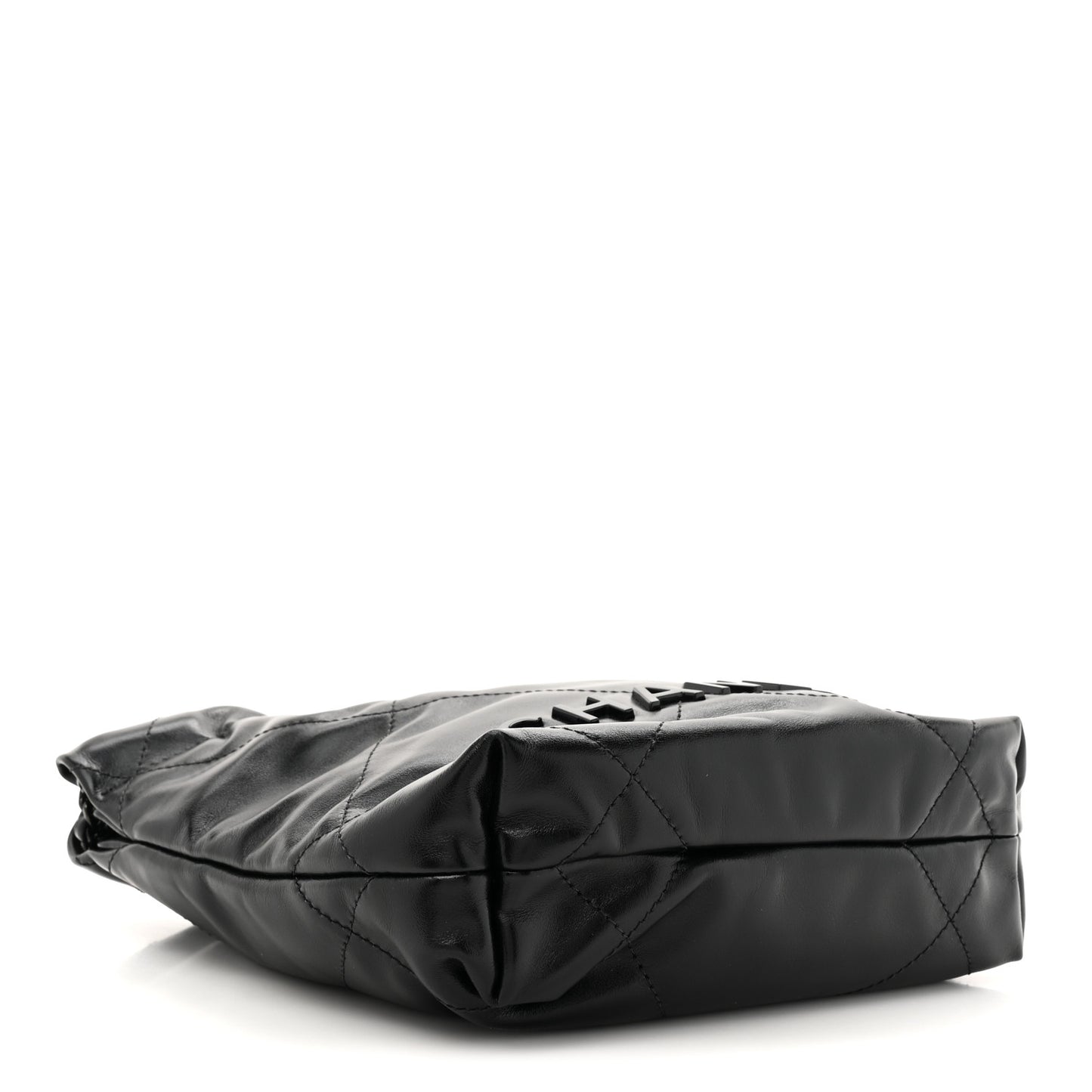 Shiny Calfskin Quilted Mini Chanel 22 So Black