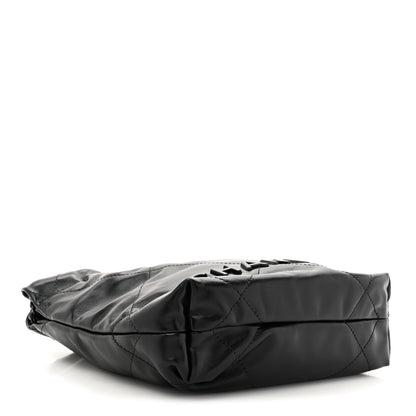 Chanel Shiny Calfskin Quilted Mini Chanel 22 So Black 4 of 10