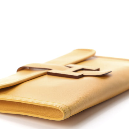 Hermes Courchevel Jige PM Clutch Jaune D'Or 6 of 10
