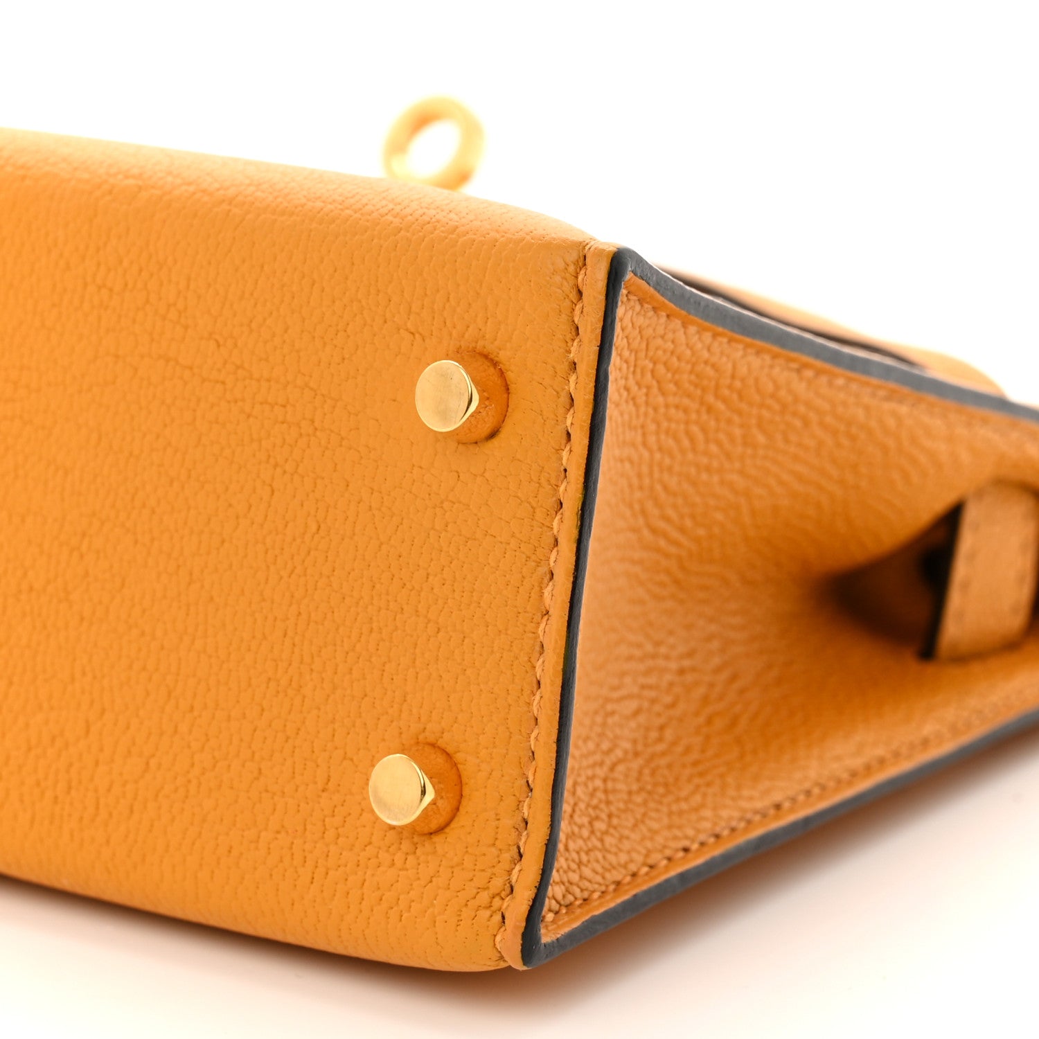 Hermes Chevre Mysore Mini Kelly Sellier 20 Jaune D'or 1805415