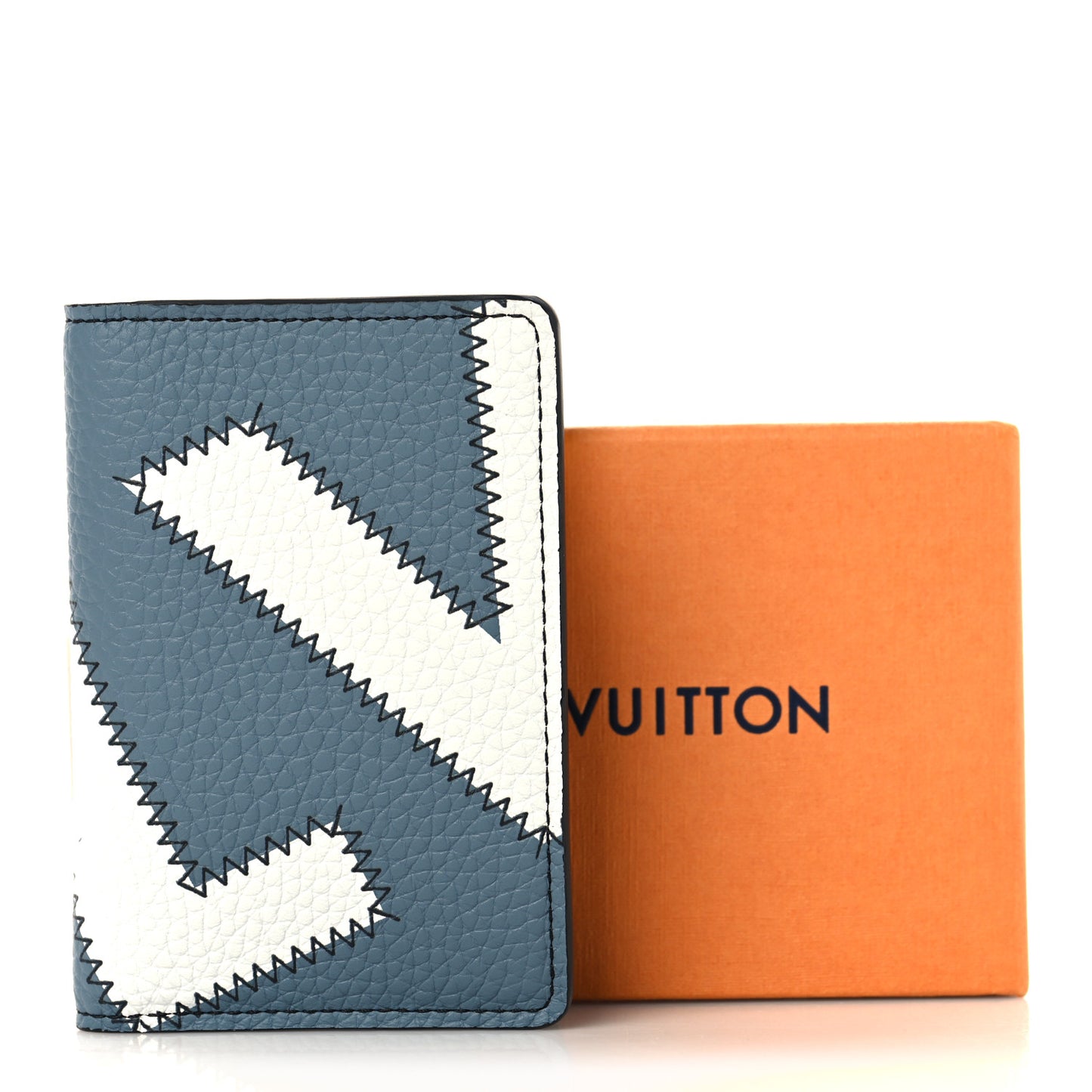 Taurillon Monogram Pocket Organizer NM Lime
