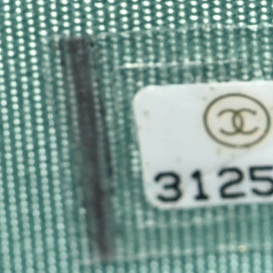 Lambskin Quilted Chanel 19 Zip Around Coin Purse Wallet Light Green