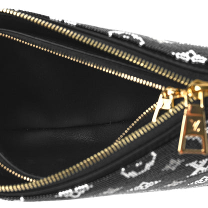 Louis Vuitton Satin Beaded Embroidered Monogram Coussin BB Black 6 of 9