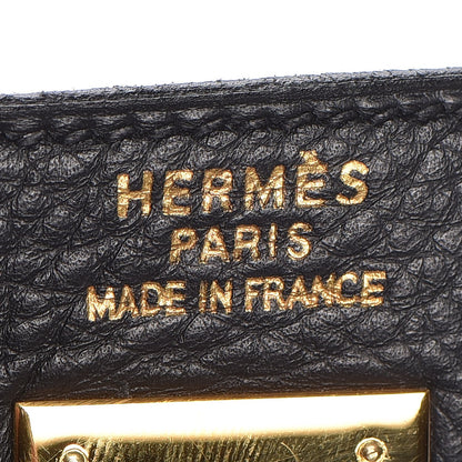Hermes Taurillon Clemence Kelly 40 Black 17 of 35