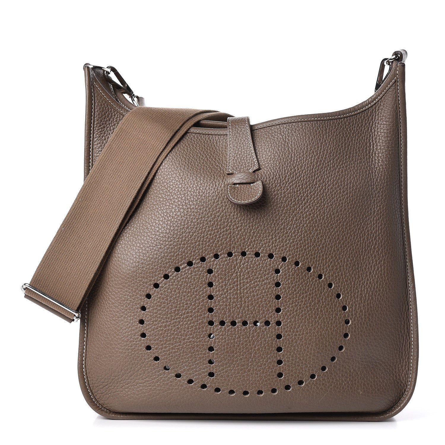 Hermes Taurillon Clemence Evelyne III GM Etoupe 1 of 20