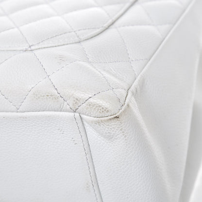 Chanel Caviar Quilted Grand Shopping Tote GST White 24 of 24