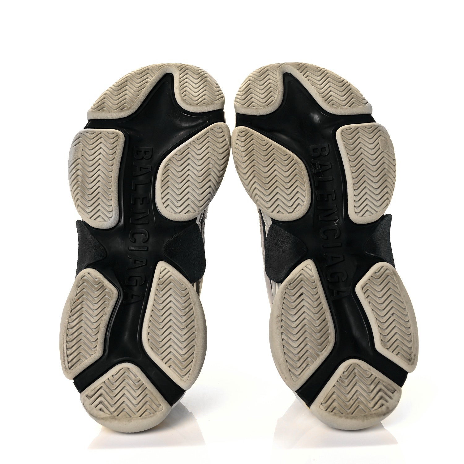 Balenciaga Fabric Mesh Mens Triple S Sneakers 39 Yellow Grey White 5 of 7