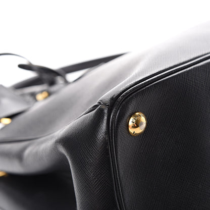 Prada Saffiano Small Galleria Double Zip Tote Black 16 of 29