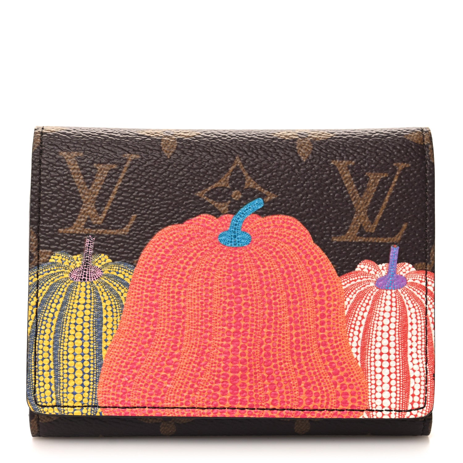 Louis Vuitton LV X YK Monogram Kusama Pumpkin Victorine Wallet 1 of 7