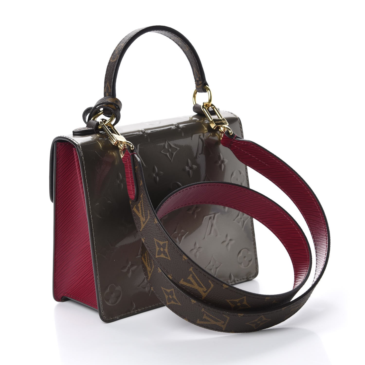 Louis Vuitton Vernis Epi Monogram Spring Street Bitume Metallise 4 of 11