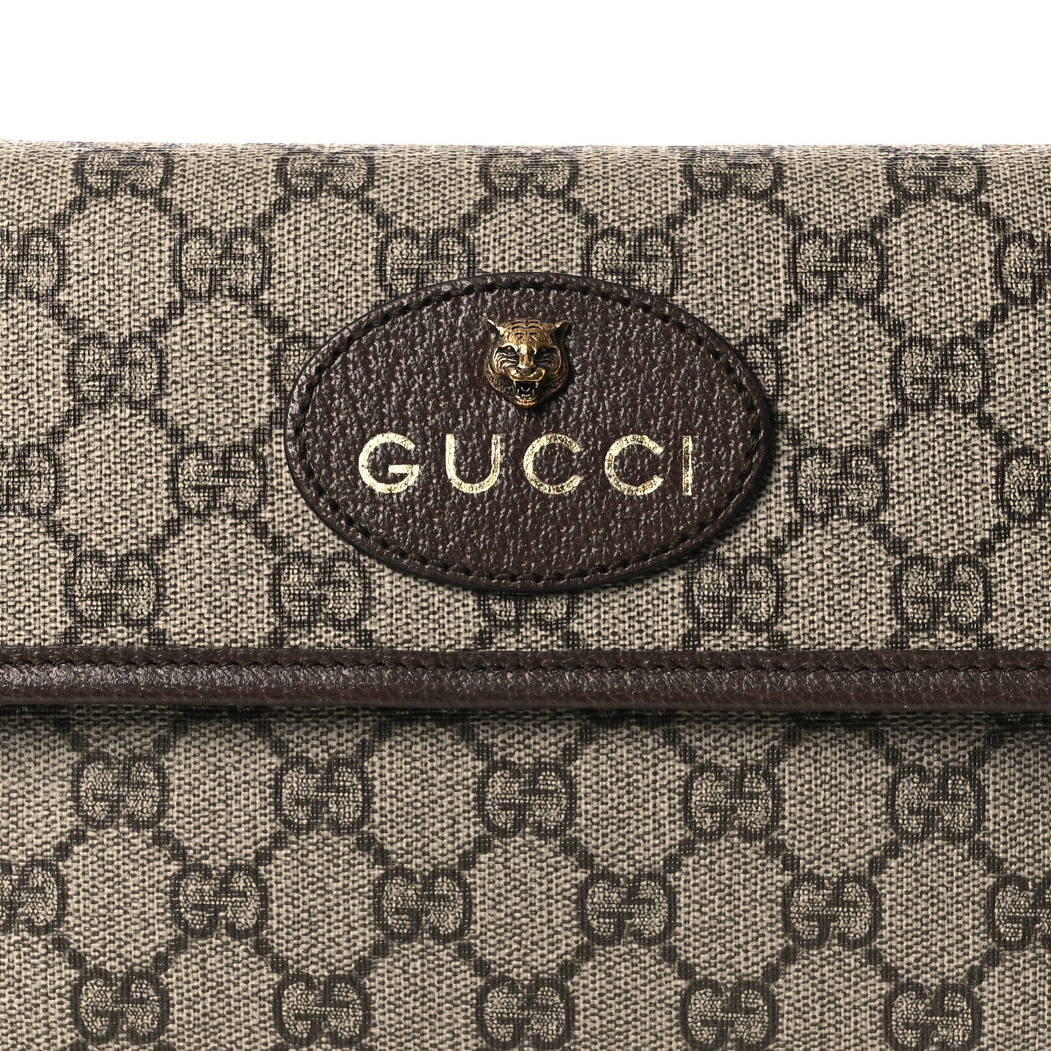 Gucci GG Supreme Monogram Neo Vintage Web Belt Bag Brown 7 of 10