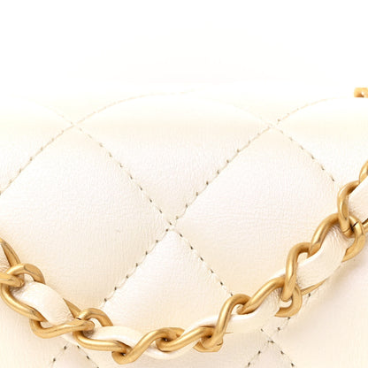 Chanel Iridescent Lambskin Quilted Baywatch Top Handle Flap White 8 of 11