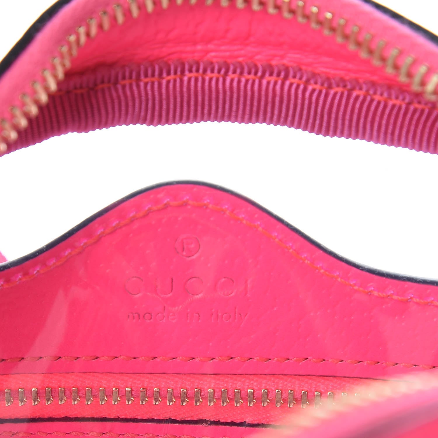 Gucci Vinyl Web Mini Ophidia Transparent Shoulder Bag Fluorescent Fuchsia 6 of 9