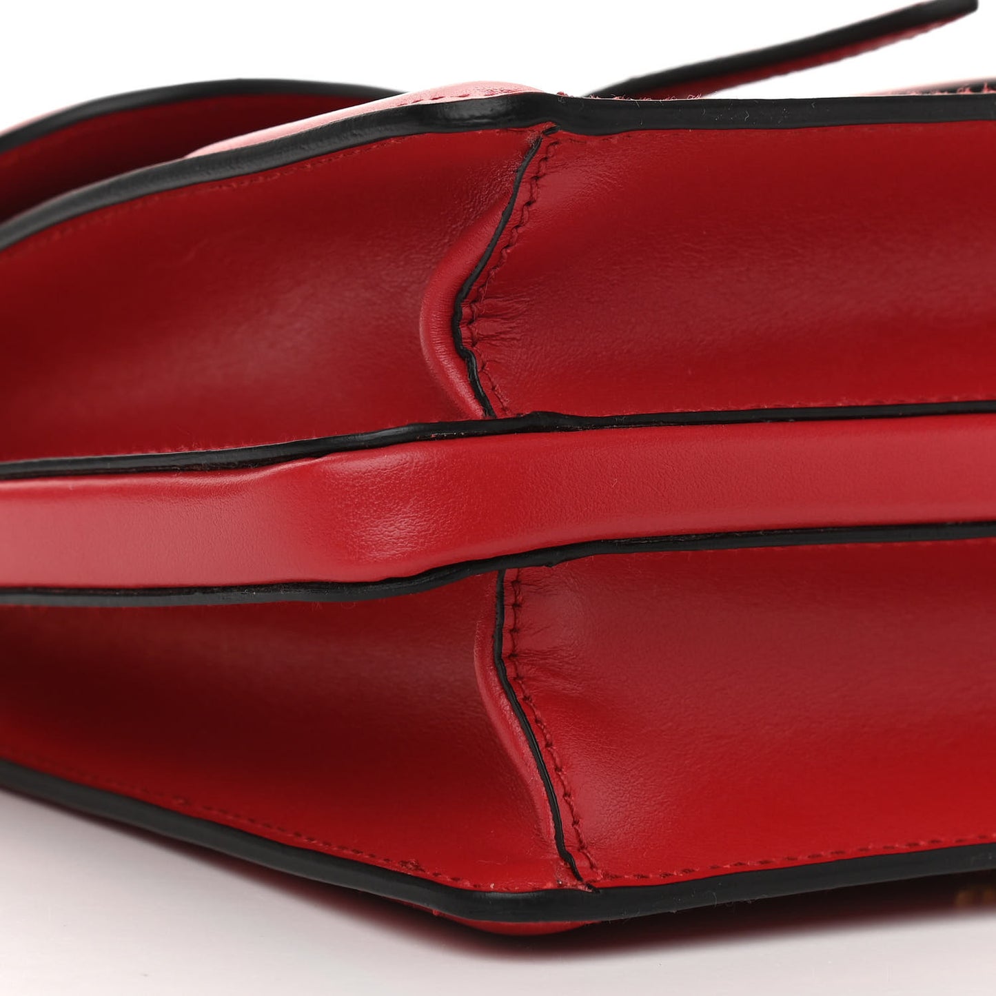 City Calfskin Belle Top Handle Bag Red