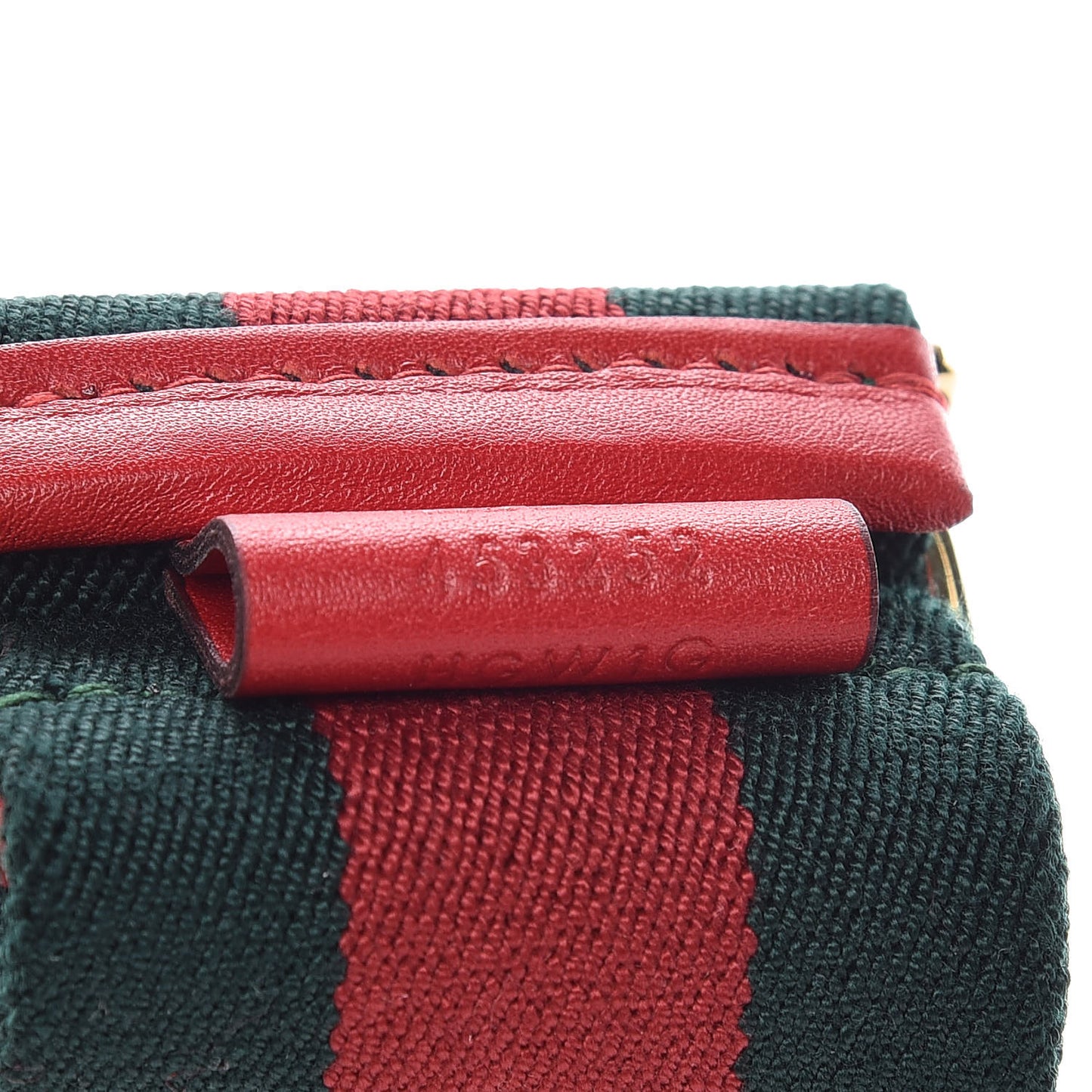 Canvas Web Belt 85 34 Green Red