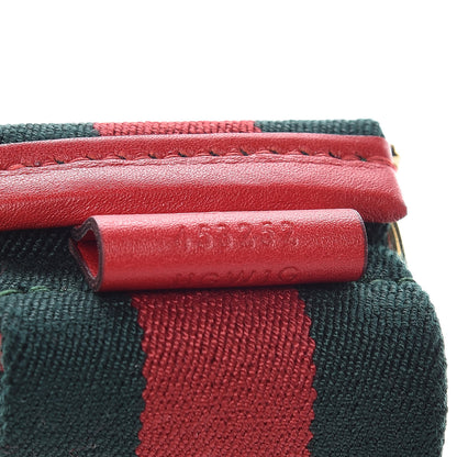 Gucci Canvas Web Belt 85 34 Green Red 5 of 5