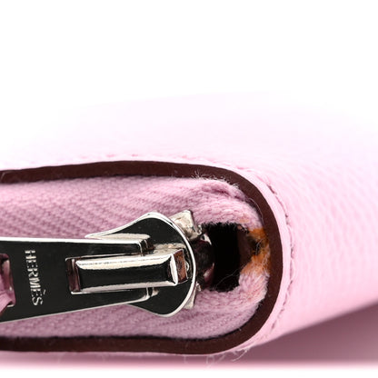 Hermes Epsom Azap Mini Wallet Mauve Sylvestre 8 of 9