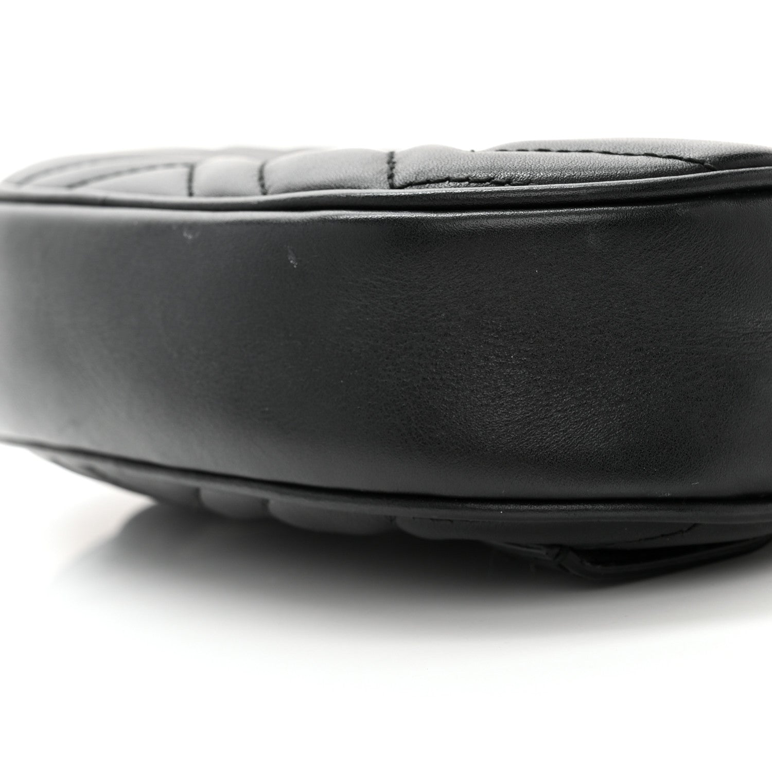 Gucci Calfskin Matelasse GG Marmont Belt Bag 85 34 Black 11 of 11