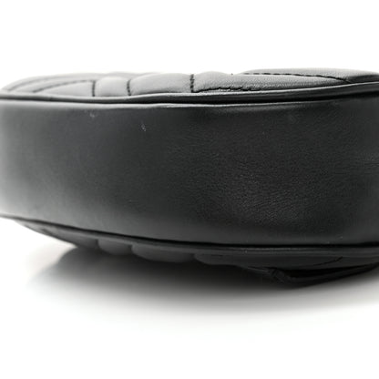 Gucci Calfskin Matelasse GG Marmont Belt Bag 85 34 Black 11 of 11