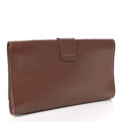 Saint Laurent Textured Calfskin Y Ligne Clutch Brown 3 of 14