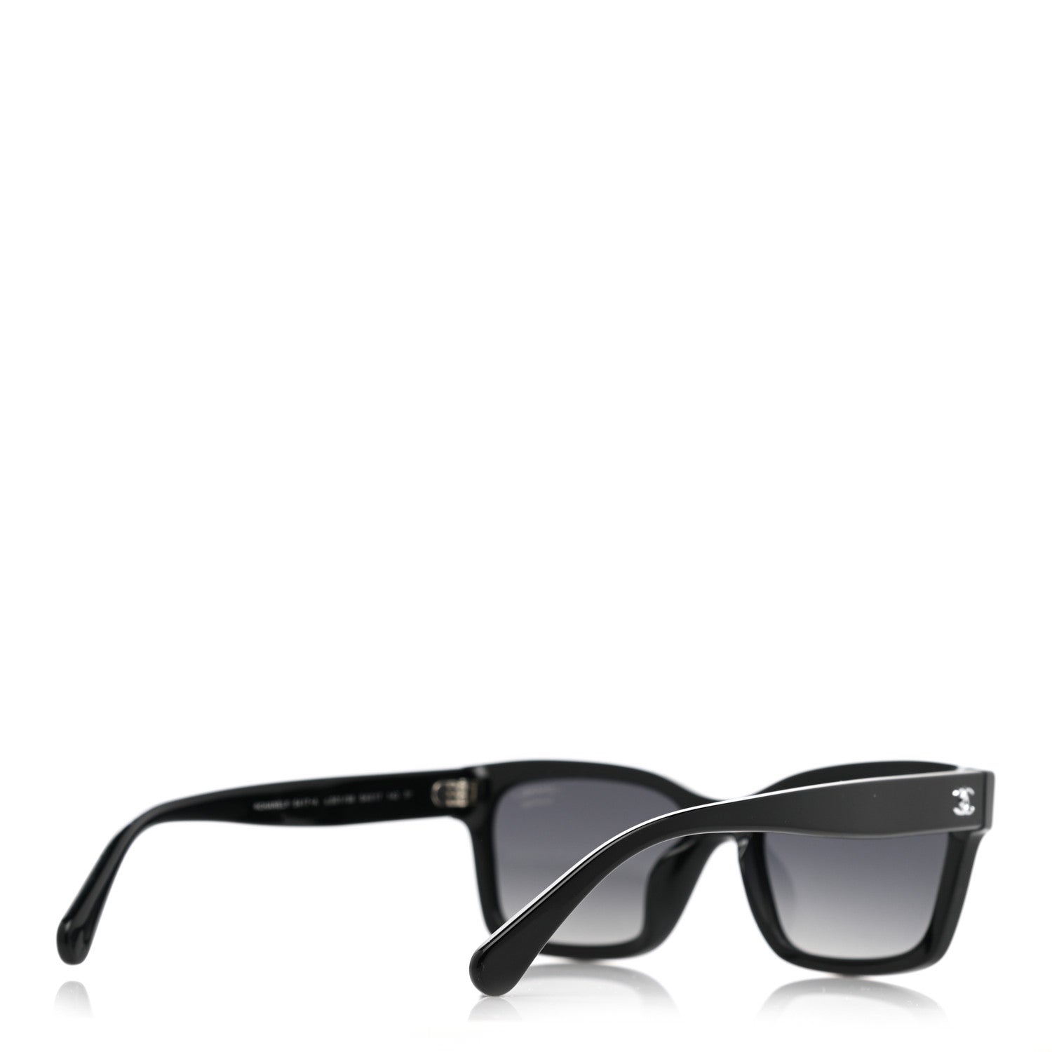 Chanel Acetate Polarized Square Sunglasses 5417-A Black 4 of 8
