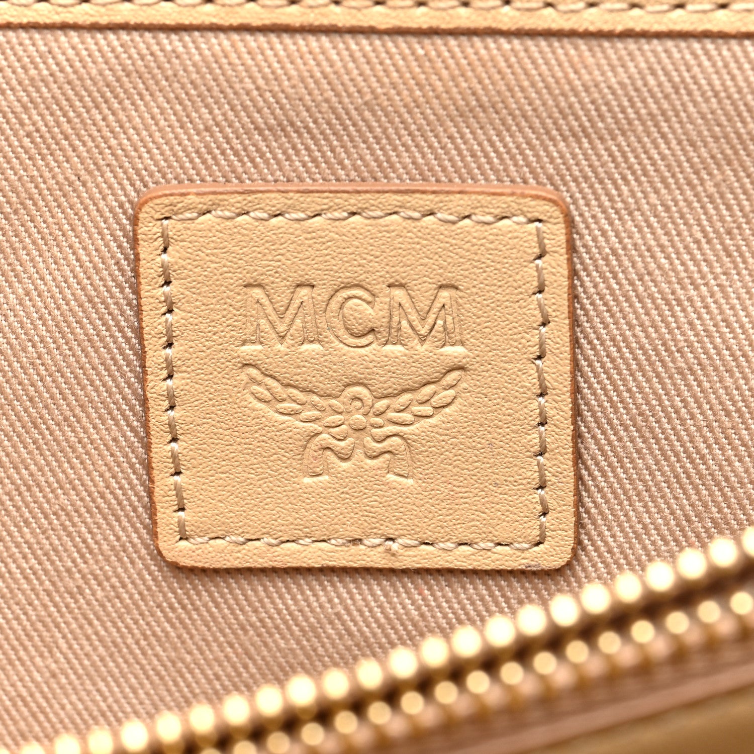 MCM Metallic Visetos Medium Patricia Wallet On Chain Gold 6 of 11