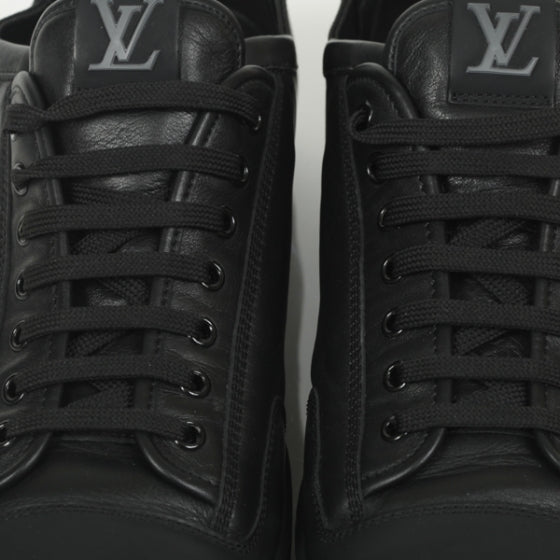 Calfskin Mens Americas Cup Slalom Sneakers 11 Black