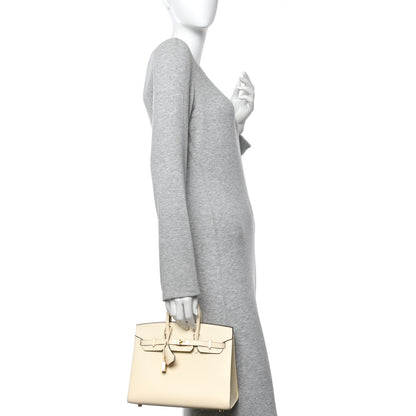 Hermes Epsom Birkin Sellier 25 Nata 2 of 12