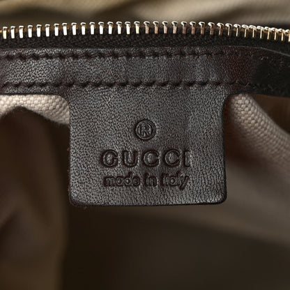 Gucci Monogram Vintage Web Medium Hobo Dark Brown 6 of 12
