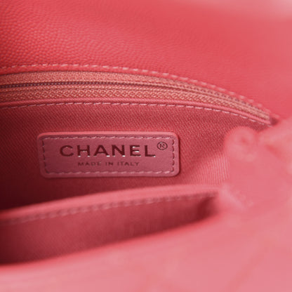 Chanel Caviar Quilted Incognito Extra Mini Coco Handle Flap Pink 8 of 11