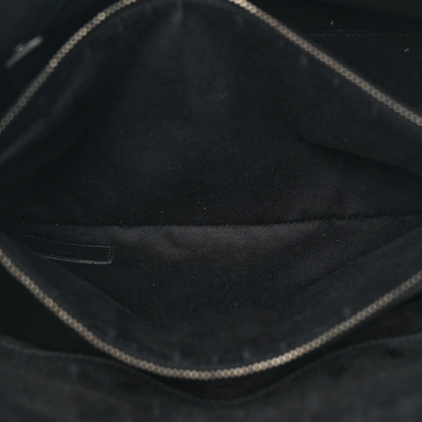 Crocodile Embossed Suede Small Supple Sac de Jour Black