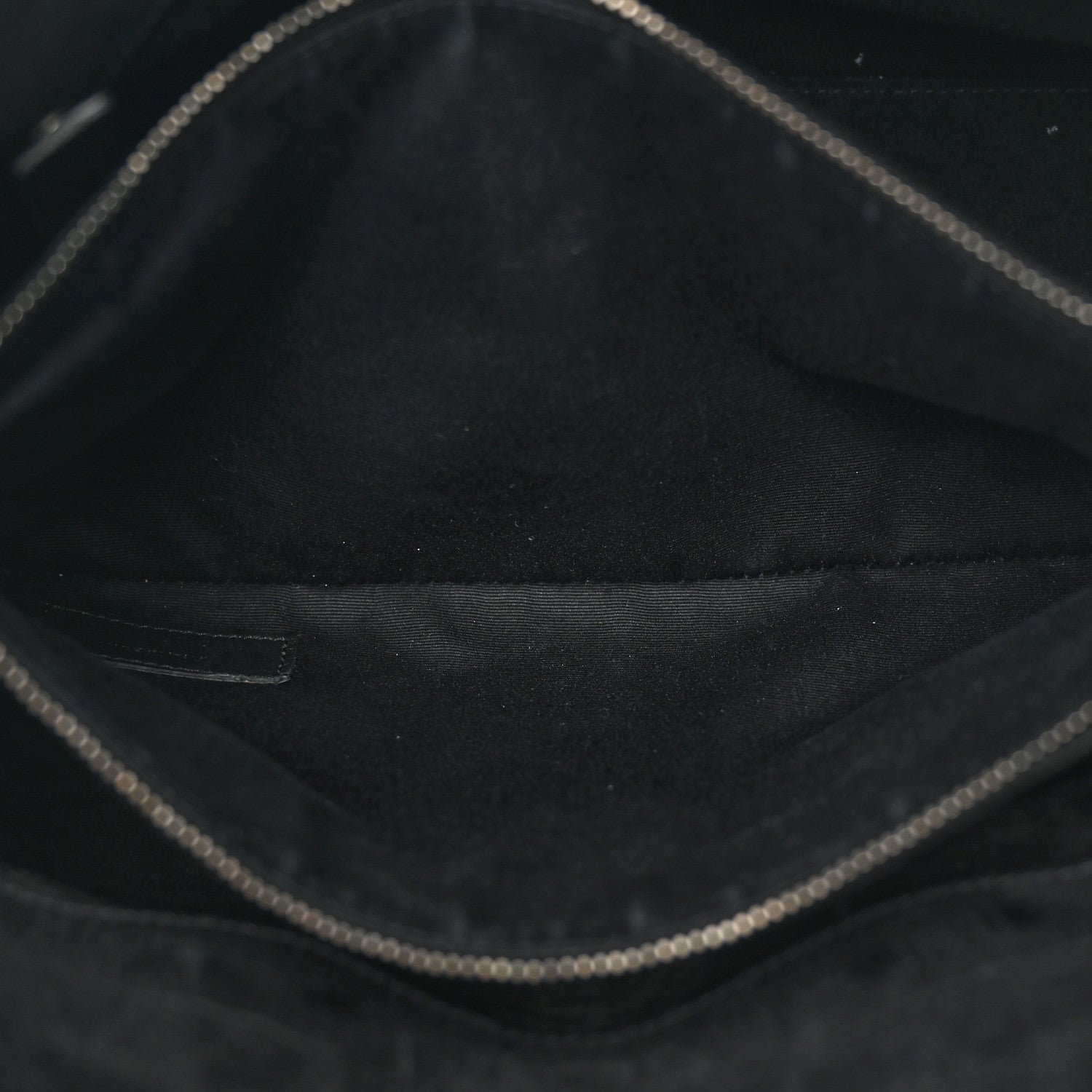 Saint Laurent Crocodile Embossed Suede Small Supple Sac de Jour Black 6 of 18