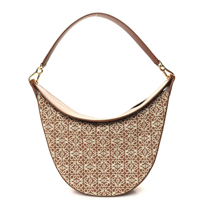 Loewe Jacquard Anagram Calfskin Luna Bag Tan Pecan 1 of 9