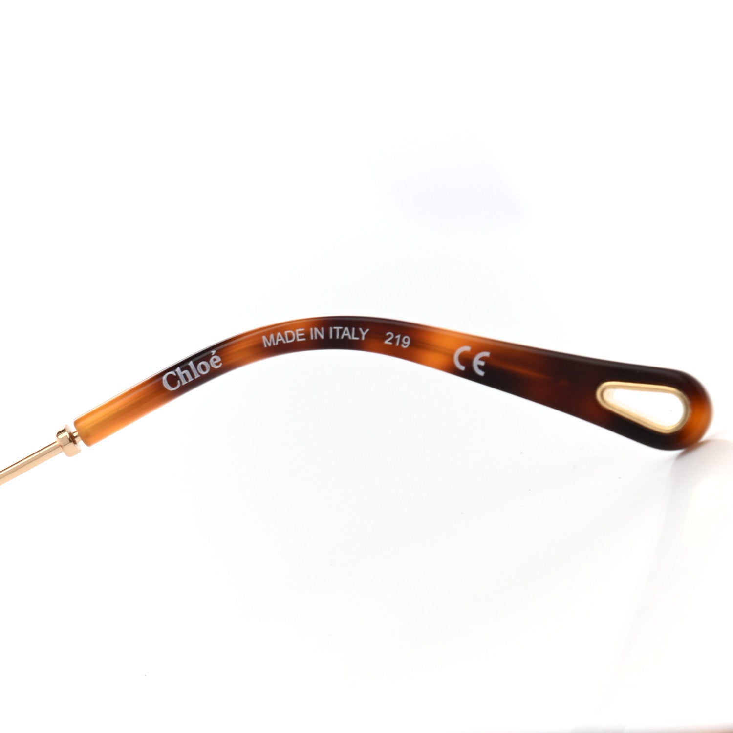 Chloe Metal Oversized Sunglasses CE159S Gold 7 of 8