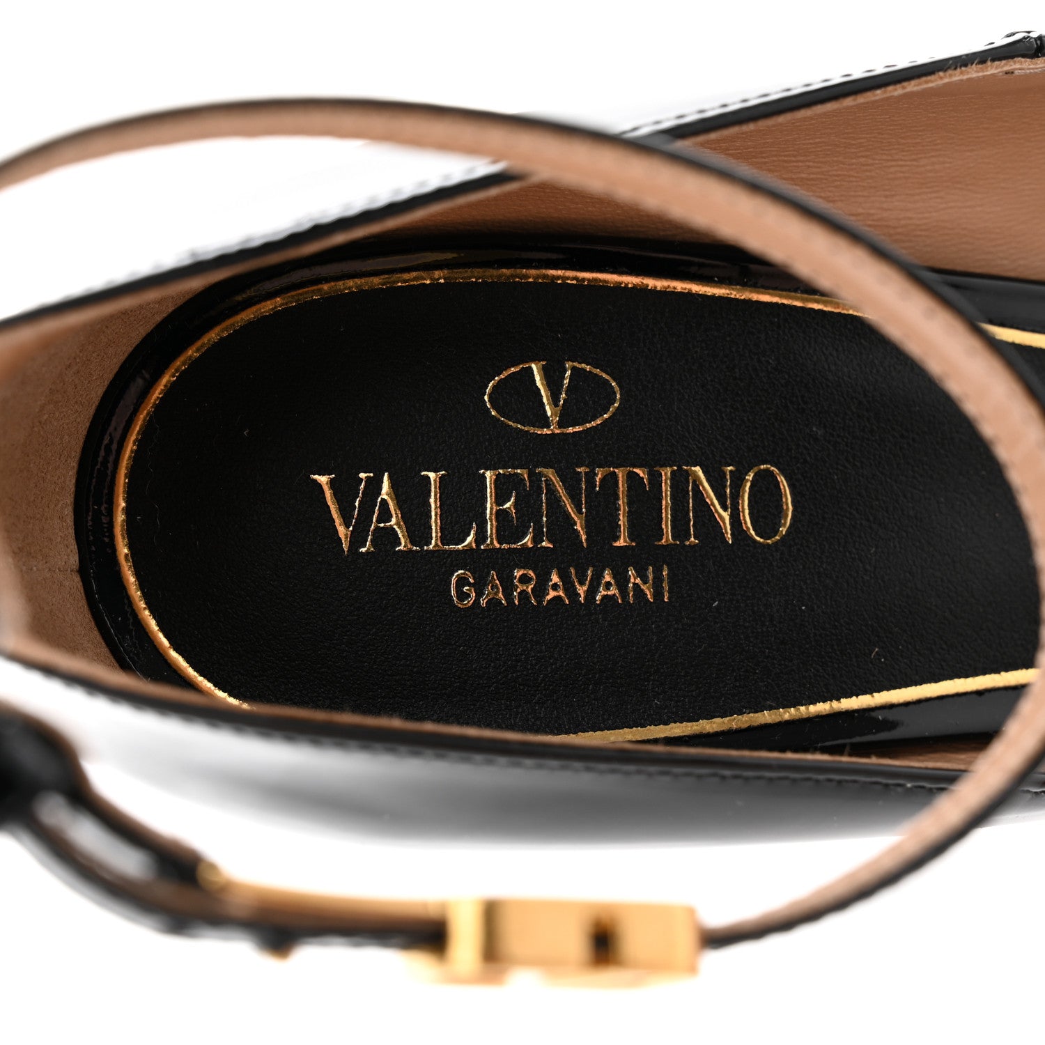 Valentino Garavani Patent Tan-Go 65/165mm Platform Pumps 38 Black 7 of 16