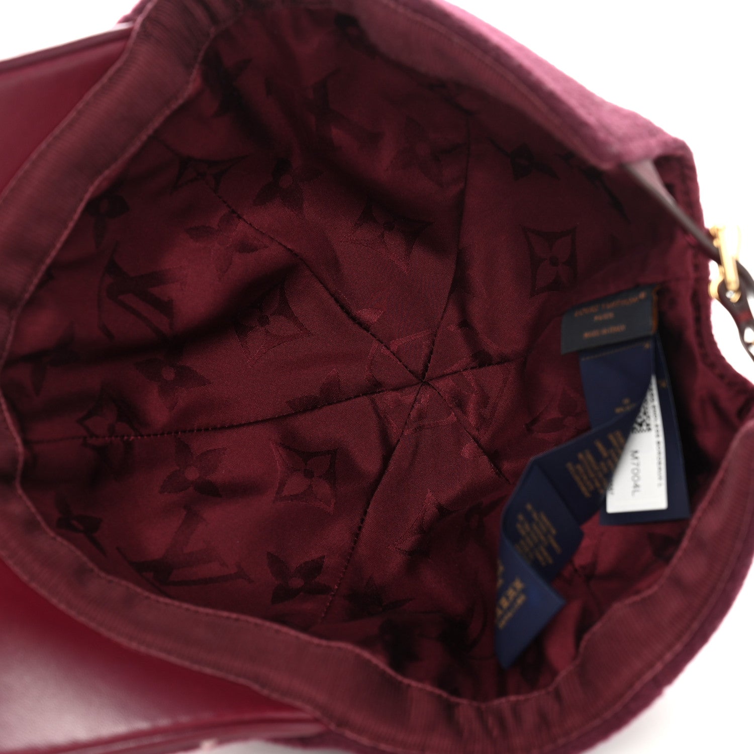 Louis Vuitton Wool Silk Monogram Endless Cap L Bordeaux 7 of 8